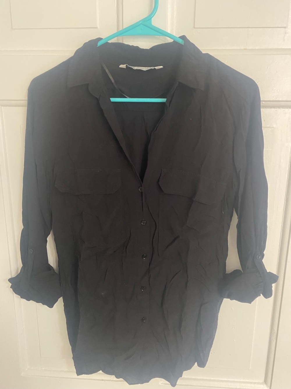 Zara Classic Black Button-Down Shirt